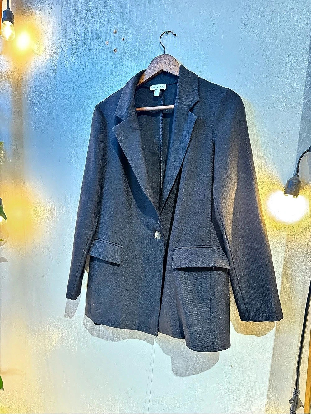 Topshop Blazer in Black Size 2 Like New